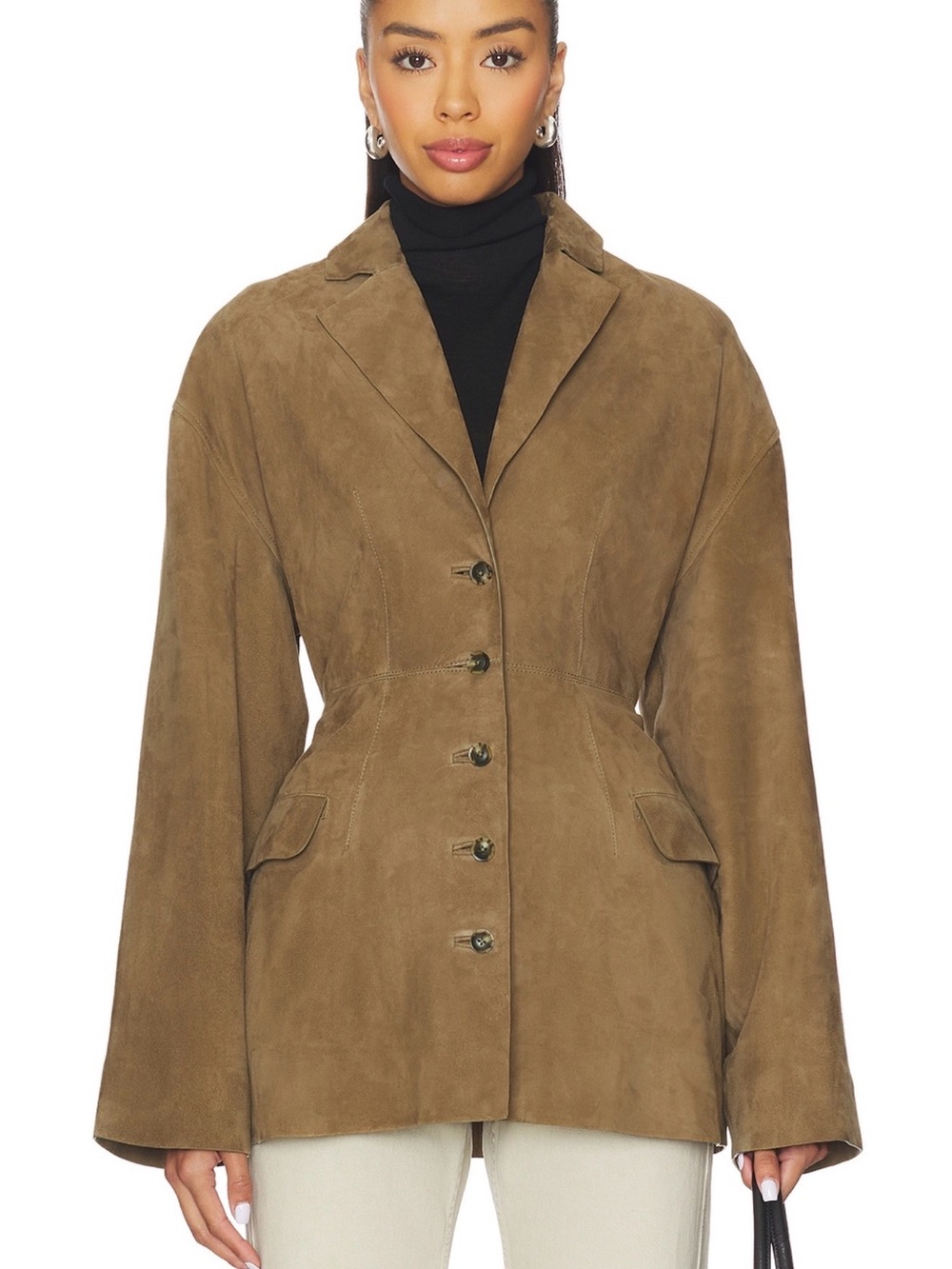 NWT, Never Worn, Eaves Salta Suede Jacket in Olive